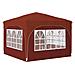 Tenda per feste a pop-up 290 x 290 x 245 cm Terracotta - Foto miniatura 9