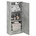 Mobile lavabo da parete Grigio Cemento 35 x 20 x 81 cm - Foto miniatura 2