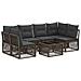 Set Divano da Giardino 7 pcs Grigio polyrattan - Foto miniatura 1
