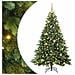 Albero di Natale artificiale con 300 LED Verde 180 cm PE e PVC - Foto miniatura 1