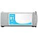 Cartuccia 81 Ciano C4931a Compatibile Per Hp Designjet 5000 5500 5000ps 5500ps 680ml Inchiostro Dye - Foto miniatura 1