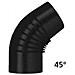 Gomito 45â° Smaltato Nero Opaco - Ã ëœ 13 Cm. - No1304 / Gomito 45ã‚â¦ Classic - Foto miniatura 1