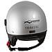 Casco Jet Scooter Moto Ece 22 Doppia Visiera Parasole Argento S - Foto miniatura 3
