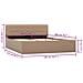 Giroletto Idraulico Contenitore Cappuccino Similpelle 140x200cm - Foto miniatura 10