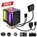 Guardian V201 Series - Processore Dispositivi Di Raffreddamento Gamer - Tubi Di Raffreddamento 4 Di Calore In Alluminio Di Rame - Ventirad Indirizzabile Rgb Sync - Uc Giocatori Overclock Cpu Cooler Fai Da Te - Foto miniatura 1