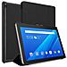 Custodia Per Tablet Compatibile Con Lenovo Tab M10 (10.1"" Zoll) In Nero Satin - Coperchio Protettiva Ultra Sottile Senza Funzione Auto Wake Up E Stand - Foto miniatura 9