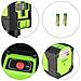 9011g Croce Linea Laser Autolivellante Orizzontale Fascio Verde E Livello Laser Linea Verticale Con Visibilità 30m, Laser Luminoso Con Base Pivotante Magnetica E Porta Laser - Foto miniatura 7