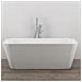 Vasca Da Bagno Freestanding Rettangolare Acrilico Bianco Lucido 3 Misure *** Misure : 160x80x58 Cm - Foto miniatura 2