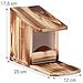 Squirrel Feeder Casa Nutrire Stazione Box In Piedi Legno Hwd 175 X 12 X 25 Cm Fiammato Legno E Plastica Brown Confezione Da 1 - Foto miniatura 2