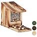 Squirrel Feeder Casa Nutrire Stazione Box In Piedi Legno Hwd 175 X 12 X 25 Cm Fiammato Legno E Plastica Brown Confezione Da 1 - Foto miniatura 1