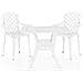 Set Da Bistrot 3 Pz In Alluminio Pressofuso Bianco - Foto miniatura 2