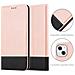Custodia Compatibile Con Apple Iphone 13 Mini In Oro Rosato Nero - Coperchio Protettiva Con Chiusura Magnetica, Funzione Stand E Tasca Per Le Carte - Foto miniatura 5