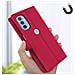 Custodia Motorola Moto G31 / G41 Granulata Portafoglio Supporto Rosa - Foto miniatura 4