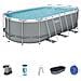 56710-3 Power Steel Piscine Hors Sol 549 X 274 X 122 Cm Pompe Filtre 5678 L / h Incluse - Foto miniatura 1