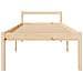 Letto per Anziani 90x190 cm Single in Legno Massello di Pino - Foto miniatura 4