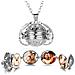 Collana Con Medaglione Con Foto In Lega Di Zinco Argento - Foto miniatura 5