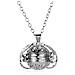 Collana Con Medaglione Con Foto In Lega Di Zinco Argento - Foto miniatura 4