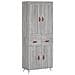 Credenza Grigio Sonoma 69,5x34x180 Cm In Legno Multistrato - Foto miniatura 2