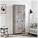 Credenza Grigio Sonoma 69,5x34x180 Cm In Legno Multistrato - Foto miniatura 1