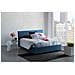 Letto Matrimoniale Bonella, Letto Contenitore Con Rivestimento In Tessuto, 100% Made In Italy, Apertura Frontale, Adatto Per Materasso Cm 160x200, Blu - Foto miniatura 2