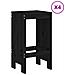 Set Bar Da Giardino 5 Pz Nero In Legno Massello Di Pino - Foto miniatura 3