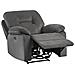 Poltrona Reclinabile Velluto Grigio Scuro Bergen - Foto miniatura 5
