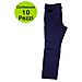 Multipack Da 10 Pz Tg. Xl Pantaloni Da Lavoro Professionali Delta 240 Gr Blu /nero - Foto miniatura 1