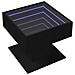 Tavolino Salotto Con Led Nero 50x50x45 Cm Legno Multistrato - Foto miniatura 3