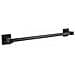 Porta Asciugamani Asta Supporto 40cm Bagno Da Muro Asciuga Mano Casa Nero 02107 - Foto miniatura 1