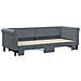 Divano Letto Con Letto Estraibile Grigio Scuro 80x200cm Velluto - Foto miniatura 3