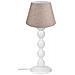 Lampada Da Tavolo Lagunah372634 Con Paralume Beige E Base Bianca - Foto miniatura 1