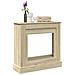 Cornice per Camino Rovere Sonoma 90x30x90 cm in Truciolato - Foto miniatura 2