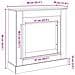 Cornice per Camino Rovere Sonoma 90x30x90 cm in Truciolato - Foto miniatura 9