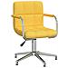 Sedia Da Ufficio Girevole Giallo Senape In Tessuto - Foto miniatura 1