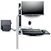 StarTech.com Workstation con montaggio a parete, supporto VESA per monitor da 32" (10kg), supporto per monitor completamente articolato e vassoio per tastiera - Foto miniatura 5