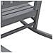 Sedia a Dondolo da Giardino Grigio Chiaro 70x92x108 cm HDPE - Foto miniatura 7