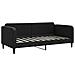 Divano Letto Estraibile con Cassetti Nero 90x190 cm in Tessuto - Foto miniatura 4