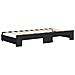 Divano Letto Estraibile con Cassetti Nero 90x190 cm in Tessuto - Foto miniatura 5