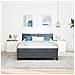 Letto con Box Spring e Materasso Grigio Scuro 140x190 cm Velluto - Foto miniatura 5