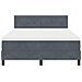 Letto con Box Spring e Materasso Grigio Scuro 140x190 cm Velluto - Foto miniatura 7
