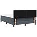 Letto con Box Spring e Materasso Grigio Scuro 140x190 cm Velluto - Foto miniatura 9
