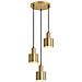 Lampada A Sospensione Per Sala Da Pranzo, 3 Fiamme, Oro, E27, Lampada A Sospensione In Metallo, Camera Da Letto, Corridoio - Foto miniatura 1