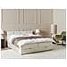 Divano Letto Con Contenitore Tessuto Baronet 180 X 200 Cm Bianco Sporco - Foto miniatura 1