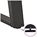 Gambe per tavolo da pranzo a forma di U 2 pz Antracite 80x(72-73) cm Acciaio - Foto miniatura 9