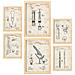 Set Di 6 Stampe Poster Con Brevetti Medici Poster Con Immagini Di Brevetti Retrò Design D'interni In Stile Vintage A3 & A4 Telaio In Legno Chiaro - Foto miniatura 1