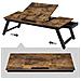 Tavolo pieghevole per laptop, marrone rustico, stile loft LLD110B01 - Foto miniatura 3