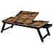 Tavolo pieghevole per laptop, marrone rustico, stile loft LLD110B01 - Foto miniatura 1