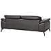 Divano 3 Posti Vejen Pelle Sintetica Nero - Foto miniatura 6