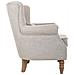 Poltrona In Legno Imbottita Grigia 73x59x43/87h - Foto miniatura 4
