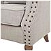 Poltrona In Legno Imbottita Grigia 73x59x43/87h - Foto miniatura 7